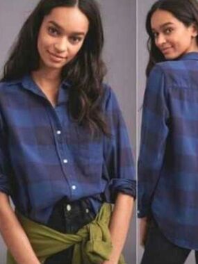 Grayson The Hero Blue Plaid Button Down Shirt